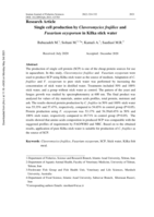 Single cell production by Claveromycice frajilice and Fusarium oxysporum in Kilka stick water