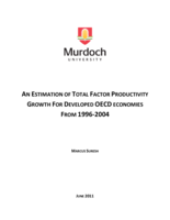 An estimation of total factor productivity growth for developed OECD economies from 1996-2004