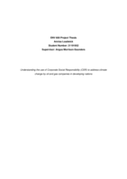 Understanding the use of Corporate Social Responsibility (CSR) to address climate change by oil and gas companies in developing nations