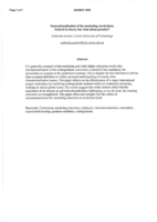 Internationalisation of the marketing curriculum: Desired in theory but what about practice?