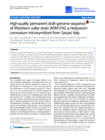 High-quality permanent draft genome sequence of Rhizobium sullae strain WSM1592; a Hedysarum coronarium microsymbiont from Sassari, Italy