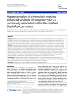 Hyperexpression of α-hemolysin explains enhanced virulence of sequence type 93 community-associated methicillin-resistant Staphylococcus aureus