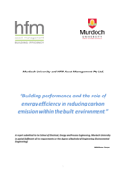 Building performance and the role of energy efficiency in reducing carbon emission within the built environment
