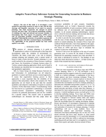 Adaptive Neuro-Fuzzy Inference System for generating scenarios in business strategic planning