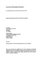 Kahawai: Information presented at the 1994 stock assessment