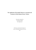 The application of personality patterns to assessment and treatment of male intimate partner violence