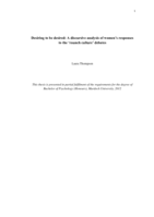 Desiring to be desired: A discursive analysis of women's responses to the 'raunch culture' debates