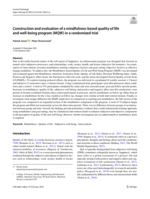 Construction and evaluation of a mindfulness-based quality of life and well-being program (MQW) in a randomized trial