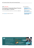 The potential of sustainable biogas production from macroalgae in Indonesia