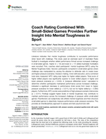 Coach rating combined with small-sided games provides further insight into mental toughness in sport
