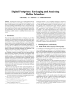 Digital Footprints: Detecting and analysing online behaviour
