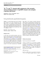 1H, 15N, and 13C chemical shift assignments of the mosquito odorant binding protein-1 (CquiOBP1) bound to the mosquito oviposition pheromone