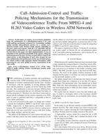Call-Admission-Control and Traffic- Policing mechanisms for the transmission of videoconference traffic from MPEG-4 and H.263 video coders in wireless ATM networks