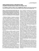 Giardia duodenalis: Exposure to metronidazole inhibits competitive interactions between isolates of the parasite in vitro
