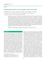 Breeding pigeonpea cultivars for intercropping: synthesis and strategies