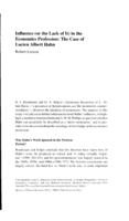 Influence (or the lack of it) in the economics profession: The case of Lucien Albert Hahn