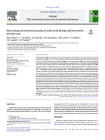 Meat eating and nutritional quality of lambs sired by high and low muscle density rams