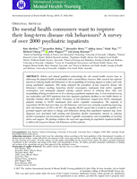 Do mental health consumers want to improve their long-term disease risk behaviours? A survey of over 2000 psychiatric inpatients