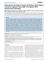 Determining the diet of larvae of western Rock Lobster (Panulirus cygnus) using high-throughput DNA sequencing techniques