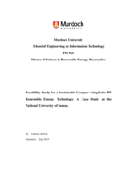 Feasibility study for a sustainable campus using solar PV renewable energy technology: A case study at the national University of Samoa