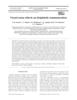 Vessel noise effects on delphinid communication