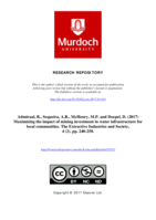 Maximizing the impact of mining investment in water infrastructure for local communities