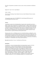 The effects of hypochlorite accumulation on the key species within a decentralised vermifiltration system