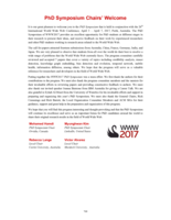 Editorial: PhD symposium chairs' welcome