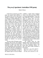 The proof (specimen) Australian 1930 Penny