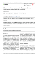 Maratus nemo: A new wetland species of peacock spider from South Australia (Araneae, Salticidae, Euophryini)