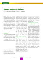 Genomic resources in chickpea