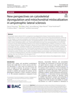 New perspectives on cytoskeletal dysregulation and mitochondrial mislocalization in amyotrophic lateral sclerosis
