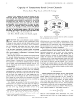Capacity of Temperature-Based covert channels