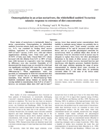Osmoregulation in an avian nectarivore, the whitebellied sunbird Nectarinia talatala: response to extremes of diet concentration