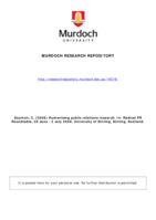 Humanising public relations research