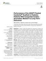 Performance of the ADAPT-Treated CardioCel® Scaffold in pediatric patients with congenital cardiac anomalies: Medium to Long-Term outcomes