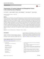 Characteristics of Livestock Husbandry and Management Practice in the Central Dry Zone of Myanmar