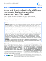 A new peak detection algorithm for MALDI mass spectrometry data based on a modified Asymmetric Pseudo-Voigt model