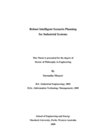 Robust intelligent scenario planning for industrial systems