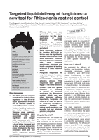 Targeted liquid delivery of fungicides: a new tool for Rhizoctonia root rot control