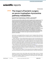 The impact of bariatric surgery on serum tryptophan–kynurenine pathway metabolites