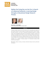 Neither the frying pan nor the fire: In search of a balanced authentic e-learning design through an educational design research process