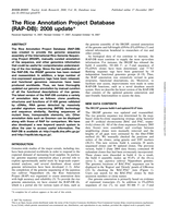 The Rice Annotation Project Database (RAP-DB): 2008 update