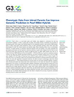Phenotypic data from inbred parents can improve genomic prediction in Pearl Millet hybrids