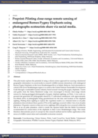 Piloting close-range remote sensing of endangered Borneo Pygmy Elephants using photographs ecotourists share via social media