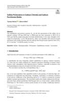 Sulfate protonation in sodium chloride and sodium perchlorate media