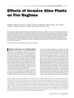 Effects of invasive alien plants on fire regimes