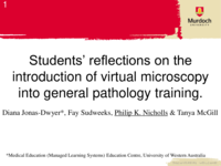 Students’ reflections on the introduction of virtual microscopy into general pathology training