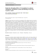 Endocrine disrupting effects of 4-nonylphenol on plasma vitellogenin, reproductive system and histology in koi carp (Cyprinus carpio)
