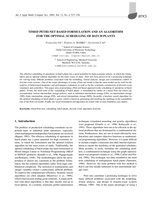 Timed petri-net based formulation and an algorithm for the optimal scheduling of batch plants